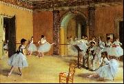 Edgar Degas Dance Foyer at the Opera oil painting on canvas